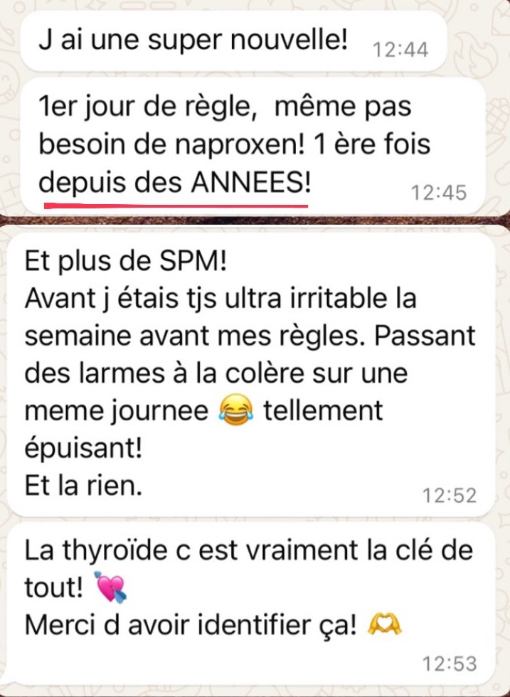 Message d'une cliente 14